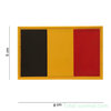 101 INC 3D PVC patch " Belgium " 
