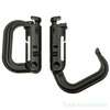 MFH Karabiner, Kunststoff, &quot;MOLLE&quot;, schwarz, 2er Pack