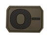 Mil-Tec velcro patch blood group "O Neg" 3D, OD green