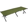 MFH lit de camp US 1 personne, extra longue, structure en aluminium, vert olive