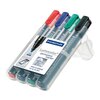Staedtler Lumocolor 350 permanent marker with chisel tip, set of 4 colours