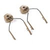 FMA Mil EX Headset Helmet Rail Adapters (ARC), coyote tan