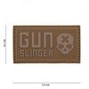 101 Inc 3D PVC Patch Gun slinger skull coyote #17025
