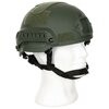 MFH US MICH 2002 airsoft helm met rails, ABS, legergroen