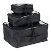 101 Inc Packing Cubes organizers transparant, set van 3 stuks, zwart