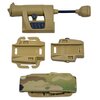 Princeton Tec MPLS  tactische LED hoofdlamp / helmlamp 3-kleuren + IR, coyote tan