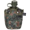 MFH cantine am&eacute;ricaine 1L avec couvercle et alice clips, flecktarn camo, sans BPA