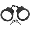 MFH handboeien staal Double Lock, 2 sleutels, zwart