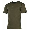 MFH Bundeswehr tropisch T-Shirt, short sleeve met velcro patches, legergroen