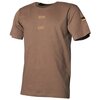 MFH Bundeswehr tropisch T-Shirt, short sleeve met velcro patches, coyote tan