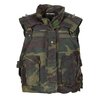 Italiaanse AP94 body armour vest, met kevlar soft en armour fillers, woodland camo