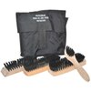 Duitse Bundeswehr Schoenpoetsset, 4 borstels, zwart