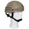 MFH US MICH 2002 airsoft helm met rails, ABS, Coyote tan