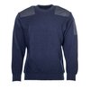 KL marine commando trui 100% Wol met ronde hals, blauw