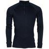 Thermowave thermische longsleeve onderhemd met col en rits, Silverplus Antimicrobieel, Marine blauw