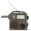 Tecsun multiband world radio / emergency radio AM/FM/SW with LED lamp and battery, wind-up, Foliage green