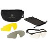 Revision Sawfly Max-Wrap ballistic safety glasses with 3 lenses and protective case