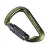 M-Tac mousqueton en aluminium de 10 cm avec verrouillage &agrave; ba&iuml;onnette 30 kN, vert olive