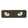 M-Tac velcro patch Cat Eyes Vert ranger, 25 x 80 mm, GID Fluorescent r&eacute;fl&eacute;chissant