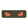 M-Tac velcro patch Cat Eyes, 25 x 80 mm, Vert/Rouge