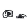 101 Inc Tactical Molle D ring 2-pack JFO04, noir