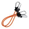 Fosco corde &eacute;lastique 60 cm avec mousquetons, 2 pi&egrave;ces, orange