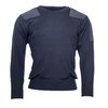 Pull commando de la marine belge en Laine/Acrylique avec col rond, bleu fonc&eacute;
