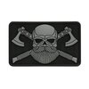 M-Tac velcro patch Bearded skull, 80x50 mm, grijs / zwart