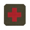 M-Tac Patch Medic Cross Laser Cut, 45 x 45 mm, Ranger green / Rood
