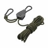 Fosco Spankabel 4 mm, 4 meter met touwratel, legergroen