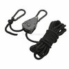 Fosco Spankabel 4 mm, 4 meter met touwratel, zwart