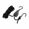 Fosco Spankabel 6 mm, 4 meter met touwratel, zwart