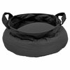 KL landmacht  opvouwbare emmer / waskom 10L nylon met draagtas, zwart