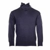 Nederlandse brandweer schipperstrui Wol met col, donkerblauw