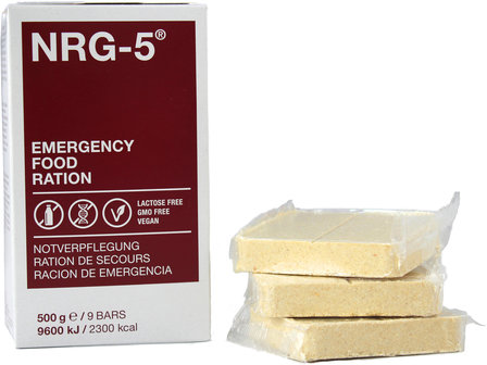 Ration alimentaire d&#039;urgence NRG-5 (500G) 9 bars