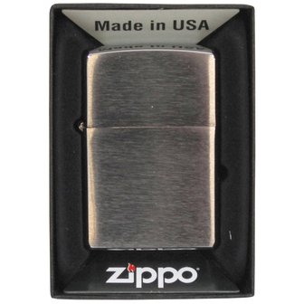 Zippo Lighter, classic, brushed chrome, unfilled