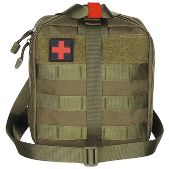 MFH Tactical Pouch, First Aid, large, &quot;MOLLE&quot;, green