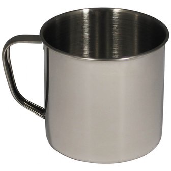 Cup 500ml stainless steel, single-walled