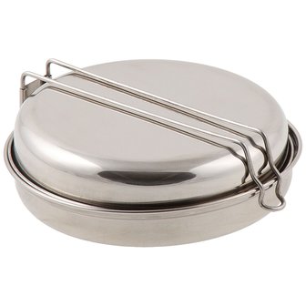 Mess kit / kookset, roestvrij staal, 5-delig