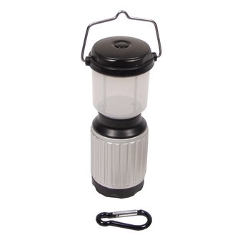 Fox outdoor Camping Lantern, 17 LED, silver-black, waterproof