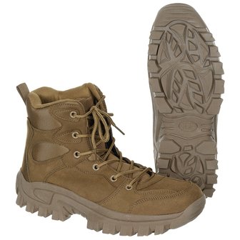 MFH Commando boots medium high, coyote tan