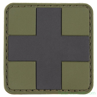 Patch &quot;First Aid&quot; 3D, olijfgroen-zwart