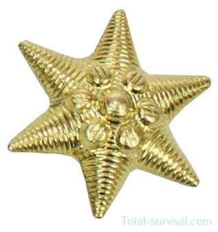 Hungarian army metal emblem, gold colored