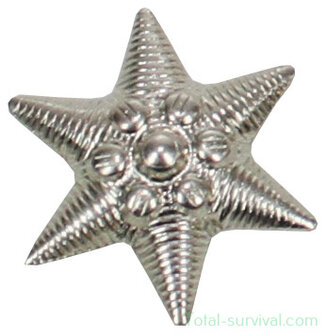 Hungarian army metal emblem, silver