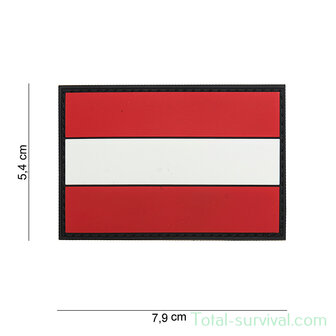 101 INC 3D PVC patch &quot;  Austria &quot;