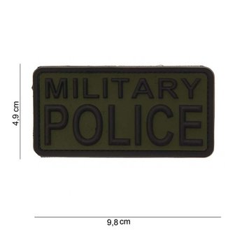 101 INC 3D PVC patch &quot; Military Police &quot; Green