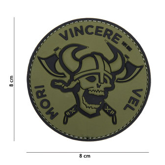 101 INC 3D PVC patch &quot; Mori Vincere Vel &quot; green