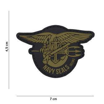 101 INC 3D PVC patch &quot; Navy Seals &quot; green