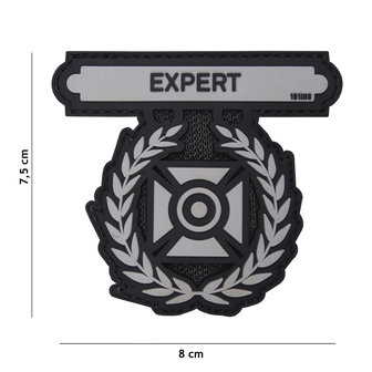 101 INC 3D PVC patch &quot; Expert &quot; gray