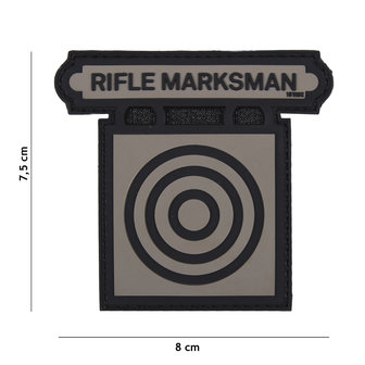 101 INC 3D PVC patch &quot; Rifle Marksman &quot; gray